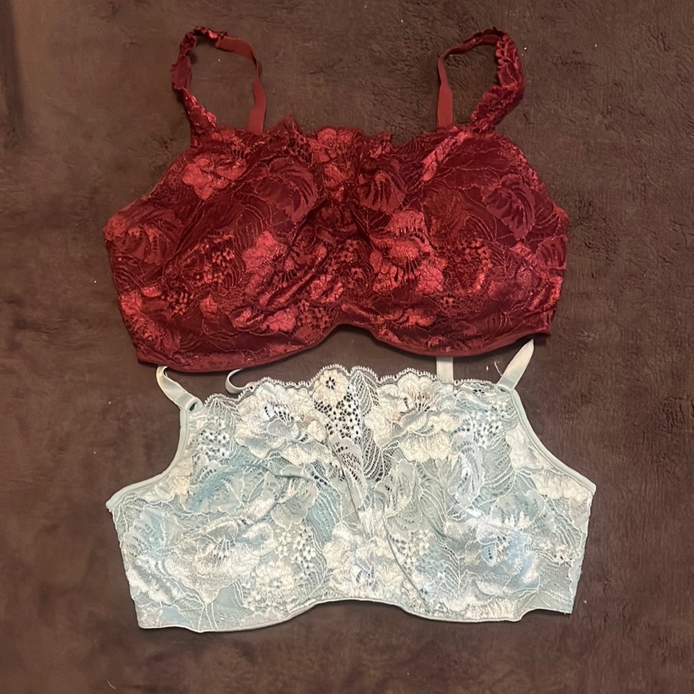 2 Soma lace camisole bras. 34DD